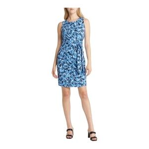 Nic and Zoe Coastal Vines Faux Wrap Knee Length Dress Size Small MN1